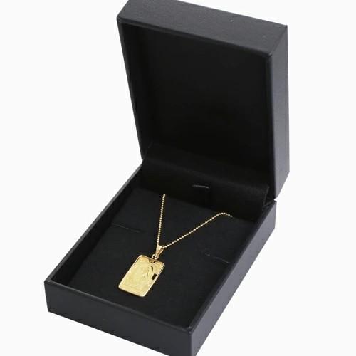 純金K24 24金 ゴールド クック諸島 GOLD インゴット金貨ペンダント 2g 19mm タロットカード フセコミ枠 18金 K18 シルバー925カットボールチェーン付 爆買の画像