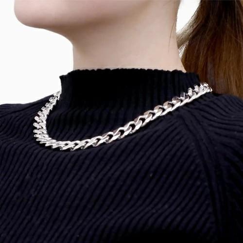 国産 シルバー SILVER 925 銀無垢 2面カット キヘイ 喜平 ラウンド 12mm幅 50cm 145g カニカン 引輪式 男女兼用 メンズアクセサリー ネックレス チェーン 爆買の画像