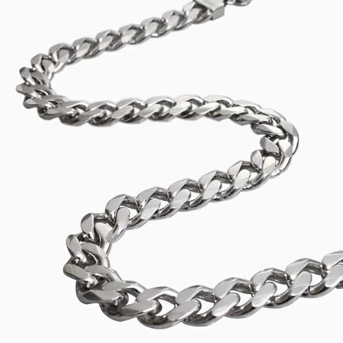 国産 シルバー SILVER 925 銀無垢 2面カット キヘイ 喜平 ラウンド 12mm幅 50cm 145g カニカン 引輪式 男女兼用 メンズアクセサリー ネックレス チェーン 爆買の画像