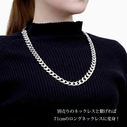 国産 シルバー SILVER925 銀無垢 2面カット キヘイ 喜平 ラウンド 12mm