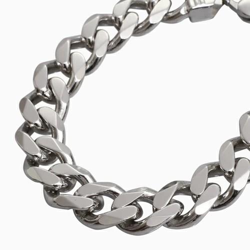 国産 シルバー SILVER925 銀無垢 2面カット キヘイ 喜平 ラウンド 12mm