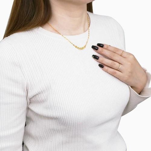 日本製 純金 24金 K24 24k GOLD ゴールド ネックレス グラデーションネックレス ペダル ペタル ペタルネックレス アクセサリー ジュエリー 上品 華やか 高品質の画像