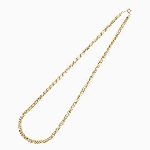 【受注生産品】イタリアンデザイン 18金 K18 18k GOLD ゴールド ネックレス アクセサリー ジュエリー 中空 キヘイ ビスマルク シンプル ユニセックス ペアアクセの画像