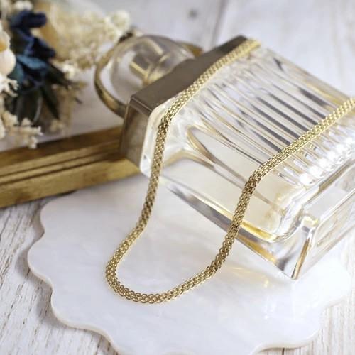 【受注生産品】イタリアンデザイン 18金 K18 18k GOLD ゴールド ネックレス アクセサリー ジュエリー 中空 キヘイ ビスマルク シンプル ユニセックス ペアアクセの画像