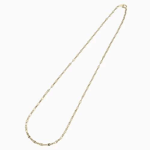 受注生産品 イタリアンデザイン 18金 K18 18k GOLD ゴールド 50cmネックレス 中空 マリーンマリーナ アンカーチェーン シンプル ユニセックス ペアアクセ ギフトの画像