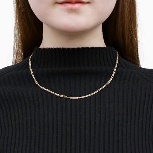 受注生産品 イタリアンデザイン 18金 K18 18k GOLD ゴールド 50cmネックレス 中空 ダブル喜平 キヘイ 男女兼用 日本製 シンプル ユニセックス ペアアクセ ギフトの画像