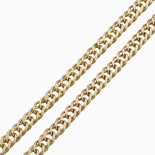 受注生産品 イタリアンデザイン 18金 K18 18k GOLD ゴールド 50cmネックレス 中空 ダブル喜平 キヘイ 男女兼用 日本製 シンプル ユニセックス ペアアクセ ギフトの画像