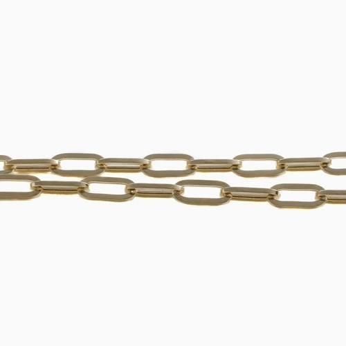 パグっち！イタリア製18金（750）ネックレス 受注生産品 イタリア製 ペーパー クリップ 18金 K18 ネックレス 42cm