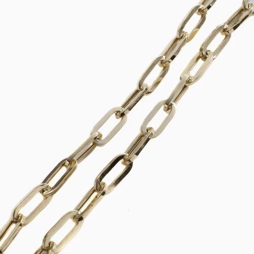 パグっち！イタリア製18金（750）ネックレス 受注生産品 イタリア製 ペーパー クリップ 18金 K18 ネックレス 42cm