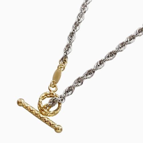 18金 K18 GOLD プラチナ Pt950 コンビ ツーカラーブレスレット 美しい