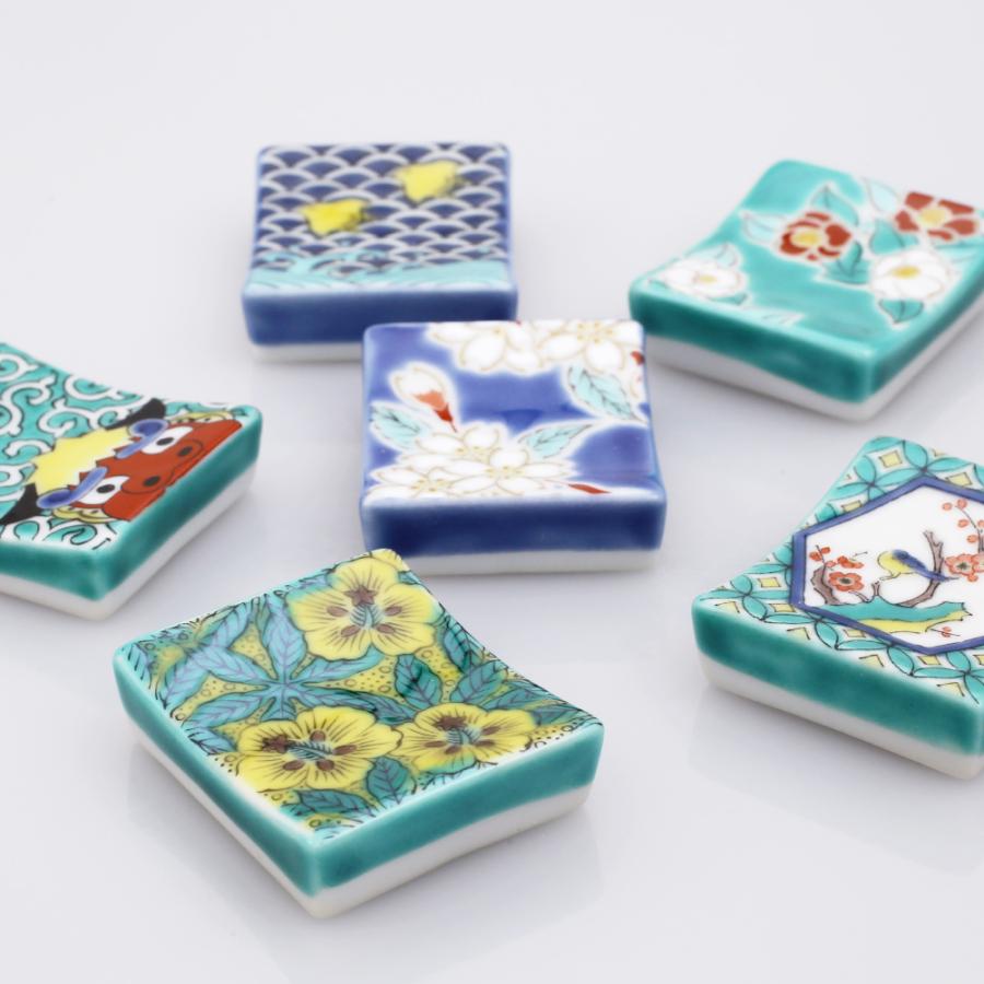 日本製 九谷焼 北陸伝統工芸 色絵 コレクション ボックス セット