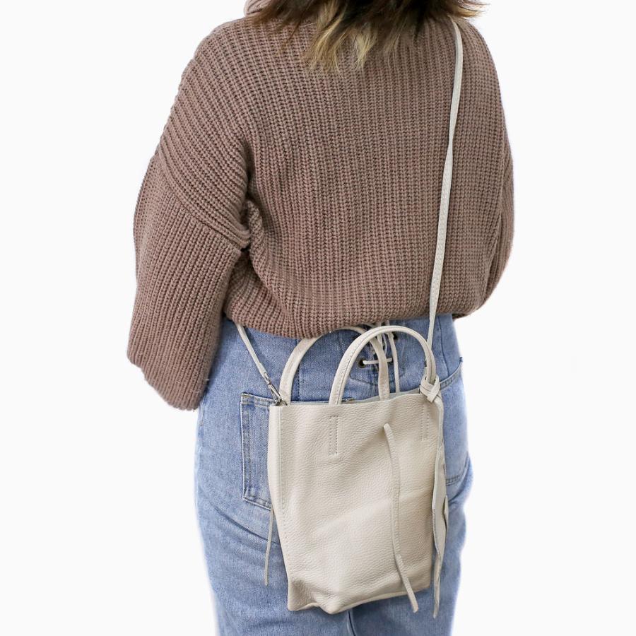 MARLON FIRENZE ショルダーバッグ ハンドバッグ 2Way 牛革 シボ加工