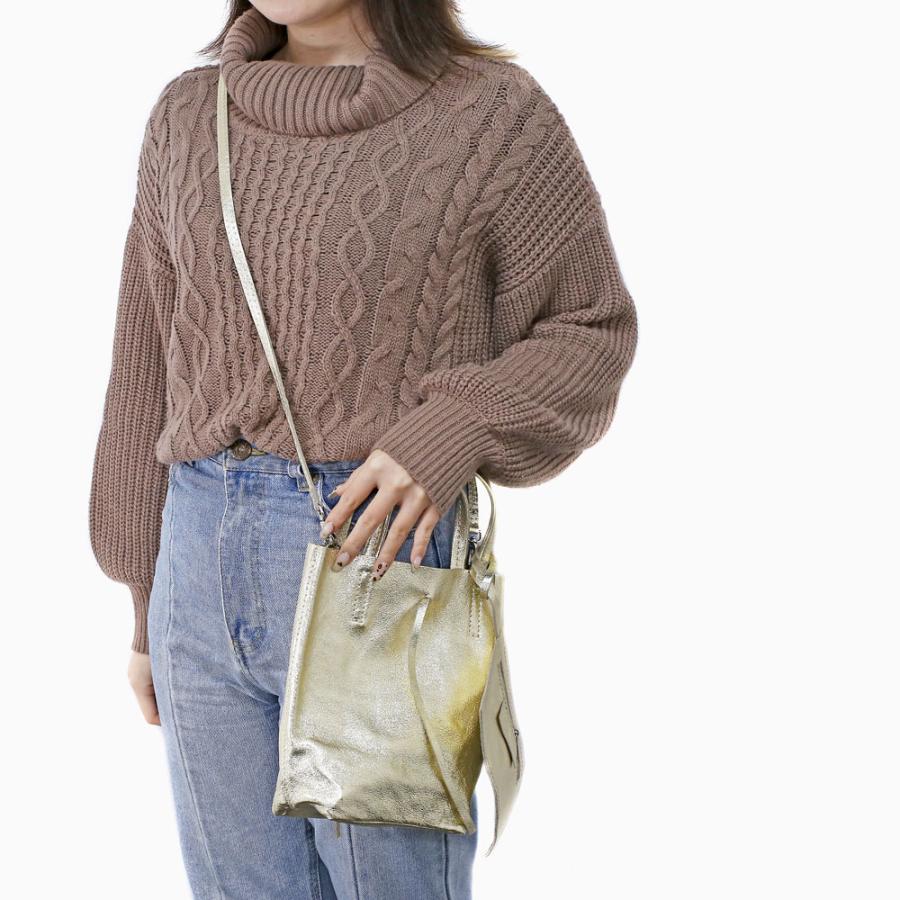 MARLON FIRENZE ショルダーバッグ ハンドバッグ 2Way 牛革 シボ加工