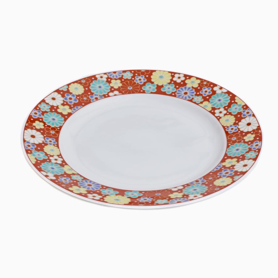 九谷焼　お皿　約25cm 日本製 九谷焼 久谷五彩 陶器 陶磁器 磁気 お皿 皿 プレート デザート