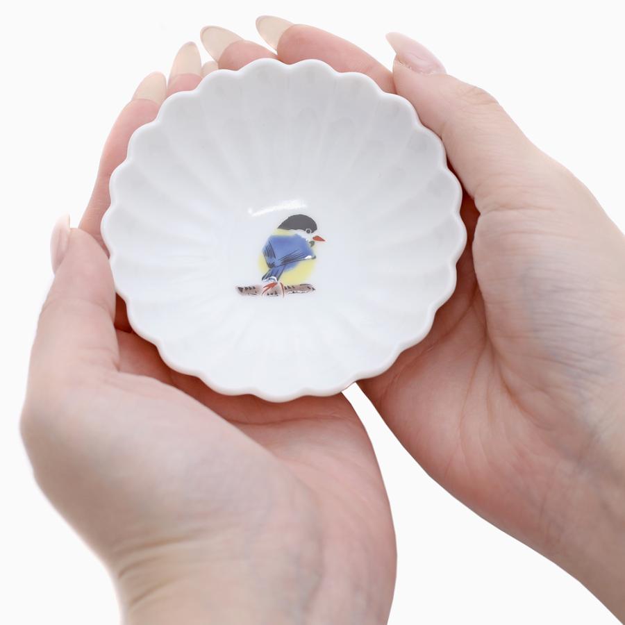 日本製 九谷焼 久谷五彩 磁気 陶器 陶磁器 小皿 皿 お皿 鳥 野鳥 日本製 九谷焼 久谷五彩 磁気 陶器 陶磁器 小皿 皿 お皿 鳥 野鳥