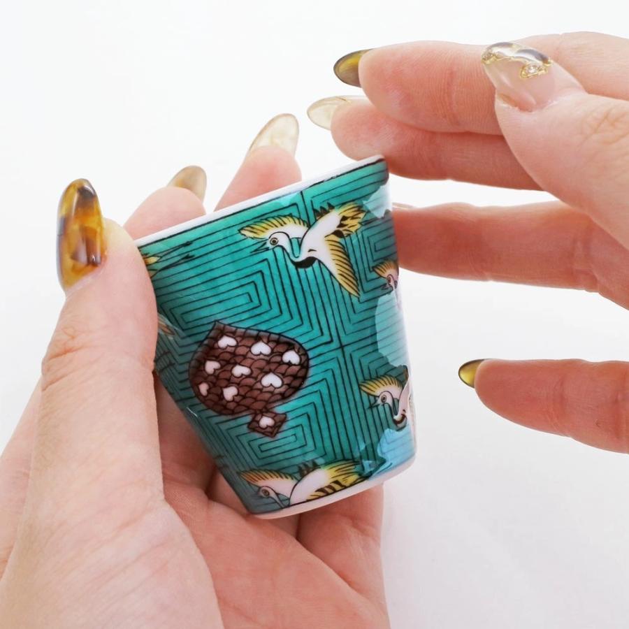 お値引！ヴィンテージ　九谷焼　一輪挿し　鶴首　白磁　極美品　極希少 日本製 九谷焼 北陸伝統工芸 鶴 つる ツル 引出物 徳利 とっくり