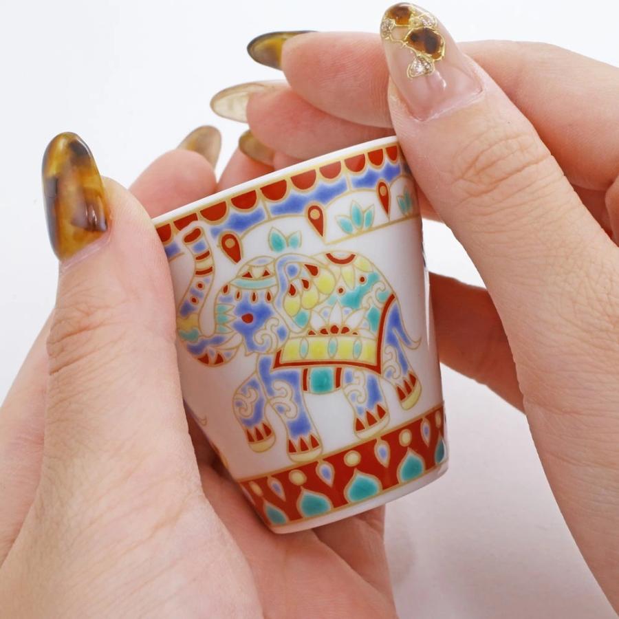 日本製 九谷焼 北陸伝統工芸 曼荼羅像 ゾウ 引出物 徳利 とっくり お