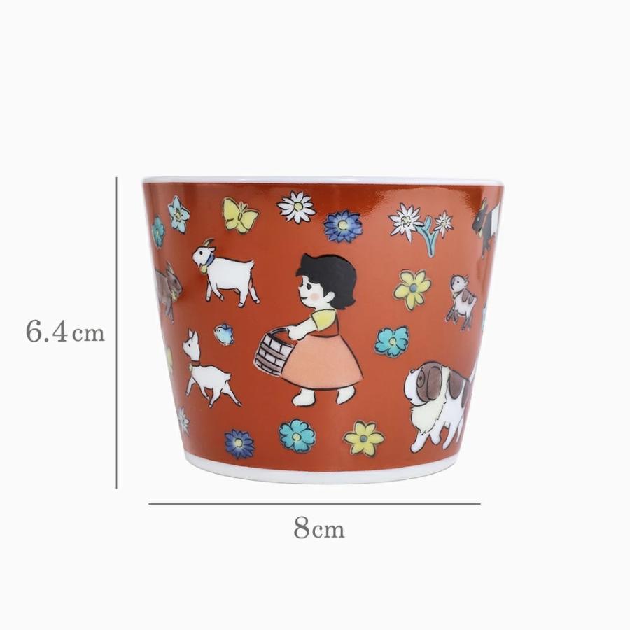 日本製 九谷焼 アルプスの少女ハイジ 陶器 食器 和食器 色絵フリー