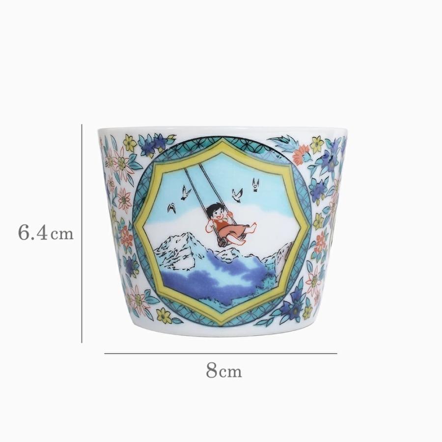 日本製 九谷焼 アルプスの少女ハイジ 陶器 食器 和食器 色絵フリー
