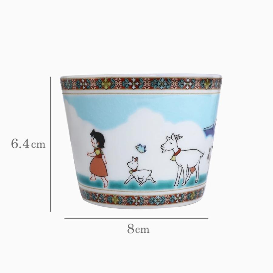 日本製 九谷焼 アルプスの少女ハイジ 陶器 食器 和食器 色絵フリー