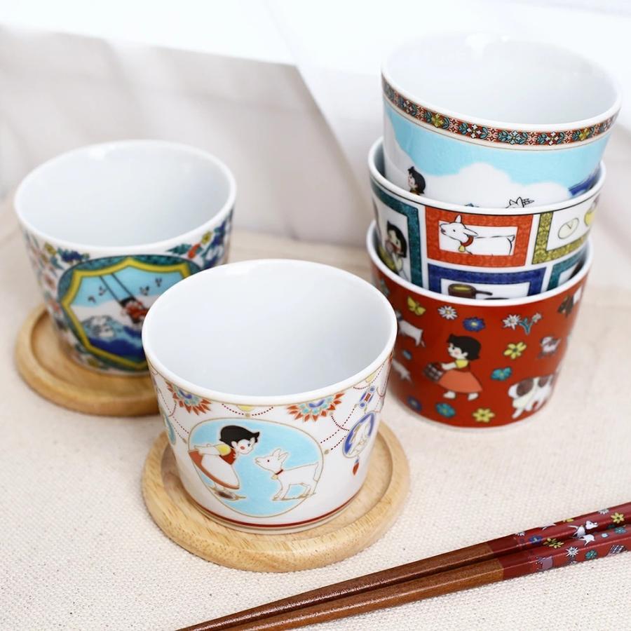 日本製 九谷焼 アルプスの少女ハイジ 陶器 食器 和食器 色絵フリー