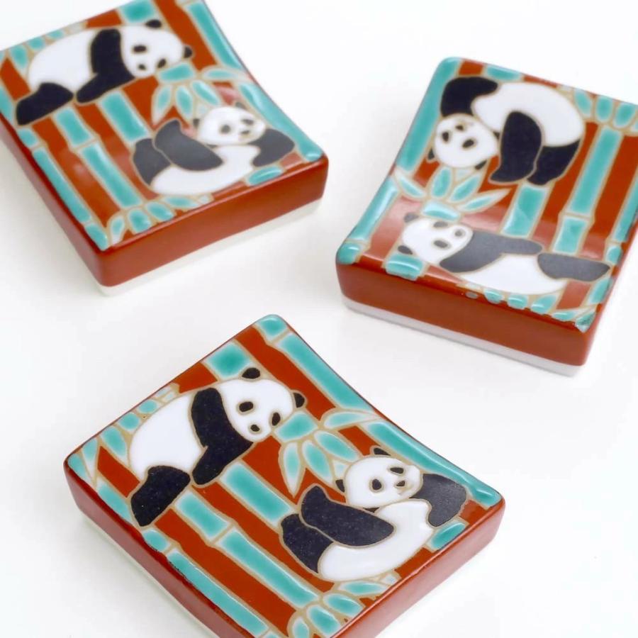 日本製 九谷焼 久谷焼 北陸伝統工芸 パンダ 磁気 陶器 陶磁器 キッチン