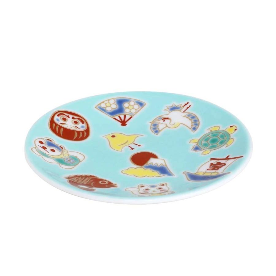 吉祥 KISSYO 日本製 九谷焼 久谷五彩 陶器 陶磁器 磁気 お皿 皿 小皿