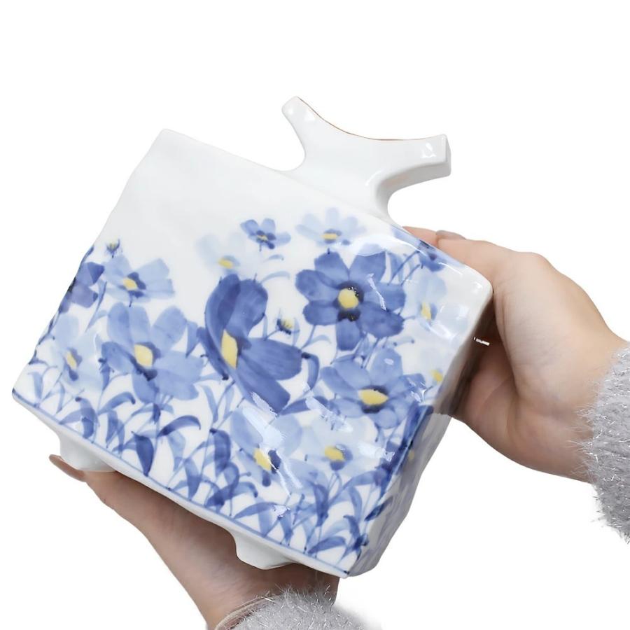 伝統工芸　九谷焼　花瓶　フラワーベース 日本製 九谷焼 北陸伝統工芸 工芸品花瓶 花びん 一輪生 フラワーベース