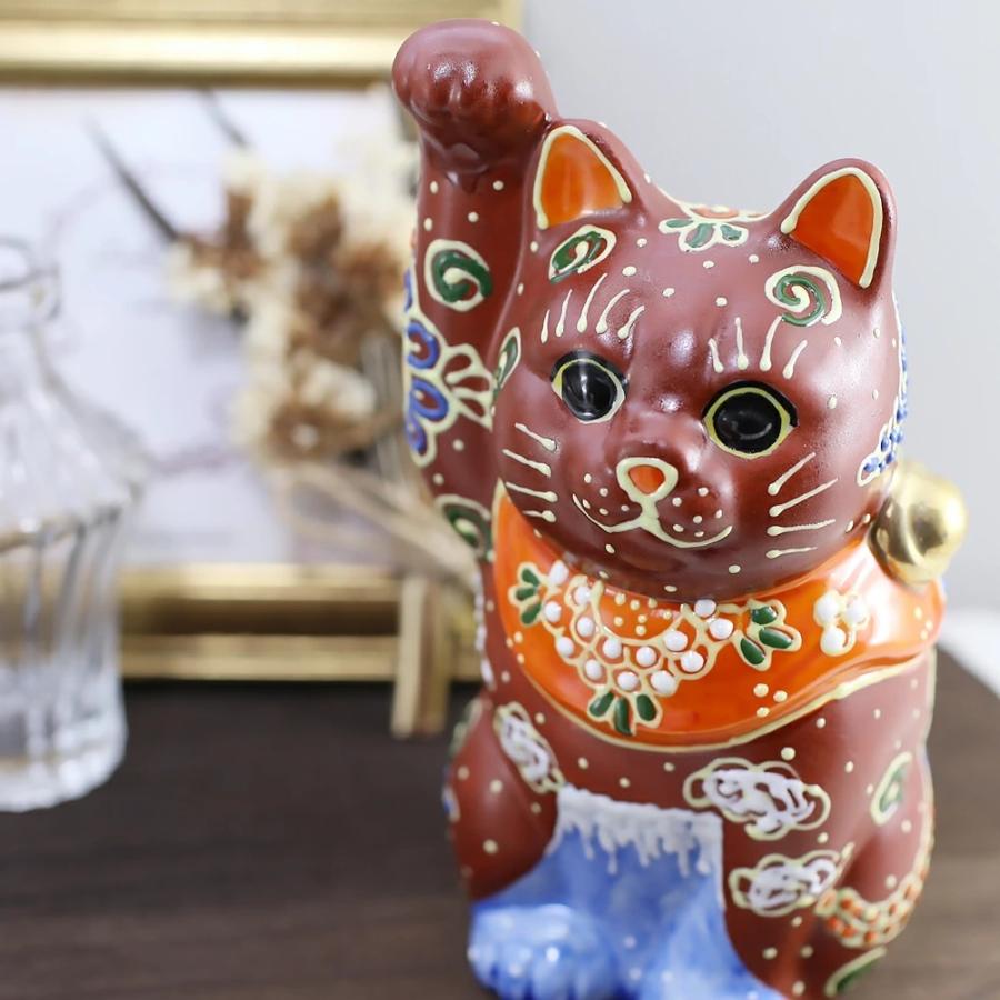 九谷焼 新品 招き猫 富士山 縁起尽くし 【公式通販】