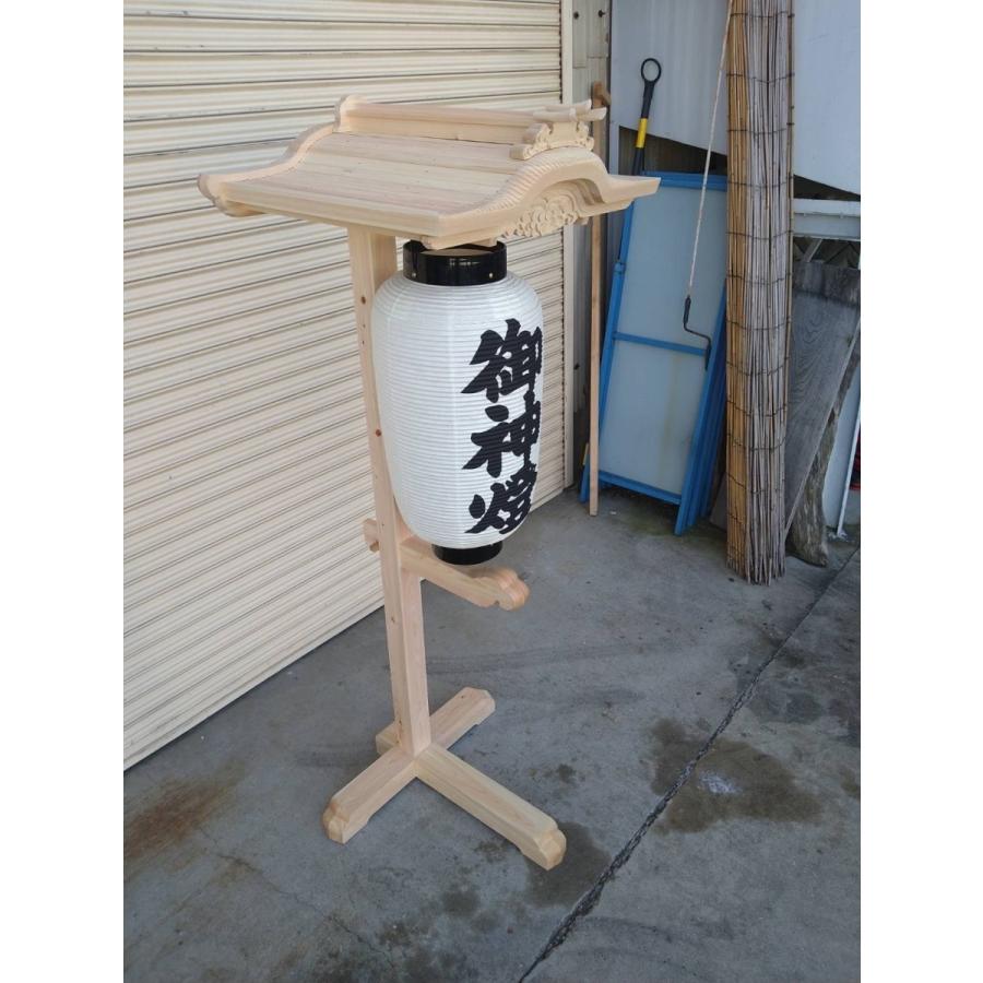 祭礼用品 献灯台 提灯台 大型1950mm ヒノキ材 泉州だんじり大工