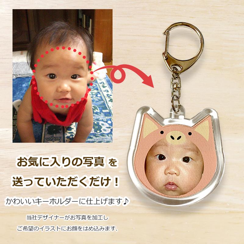 7名さま　A3サイズ【似顔絵オーダー】ナチュラルフレーム　キーホルダー11/21 Family Love】【FL20M】メタルフレーム 家族 ネーム キーホルダー