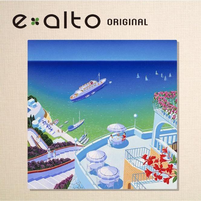 壁掛けアート アートパネル 風景画 イラストレーター 高橋宣孝 風景画 夏のリゾートイラスト 赤い花と客船 Taka160 S1 Wall Art 通販 Yahoo ショッピング