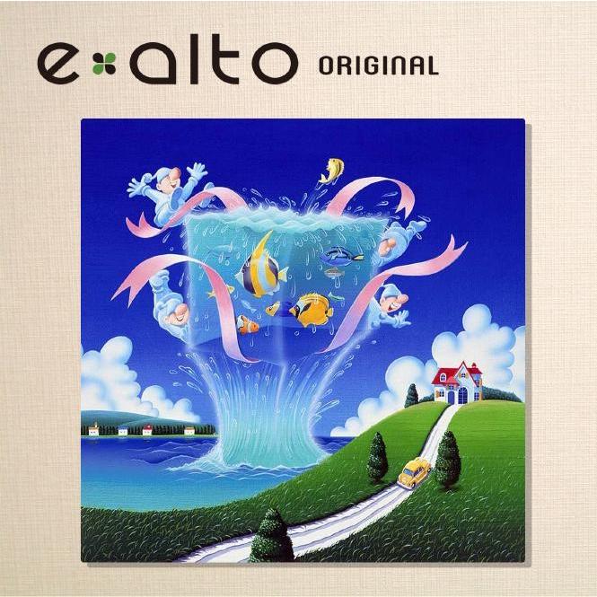 壁掛けアート アートパネル 風景画 イラストレーター 高橋宣孝 風景画 海からの贈り物 熱帯魚と妖精達 Taka258 S1 Wall Art 通販 Yahoo ショッピング