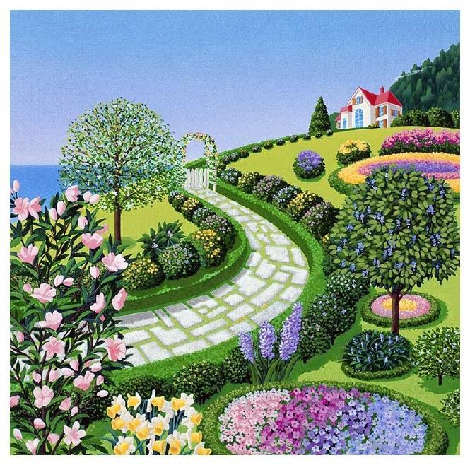 壁掛けアート アートパネル 風景画/イラストレーター 高橋宣孝/「風景