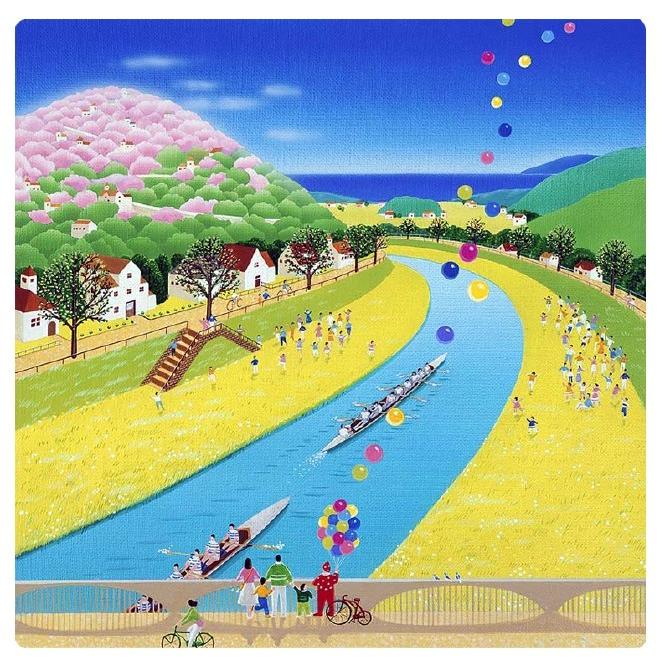 壁掛けアート アートパネル 風景画/イラストレーター 高橋宣孝