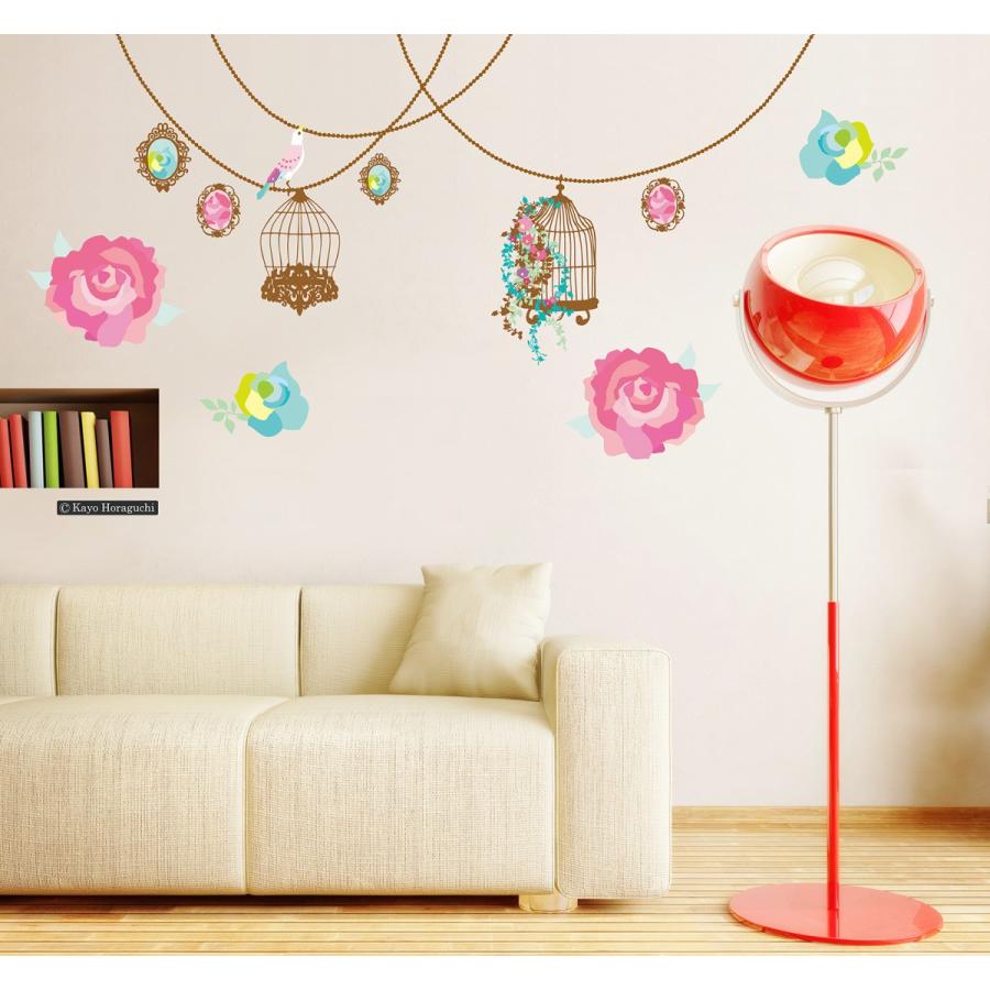 ホラグチカヨ ウォールステッカー バラの花束b Lサイズ 大判 転写 賃貸ok シール 壁デコ犬 動物 カラフル かわいい カーテン ウォールステッカー市場 通販 Yahoo ショッピング