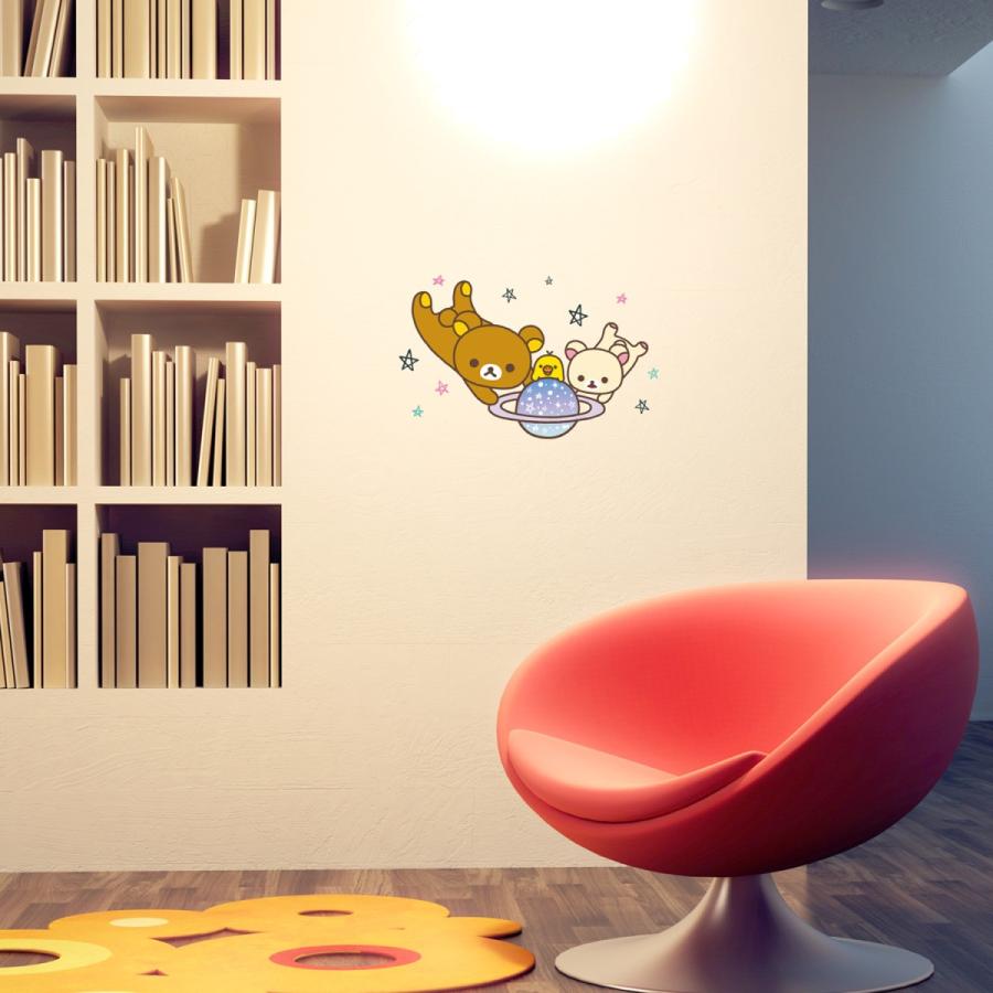 サイズ リラックマ ウォールステッカー 宇宙でだららん 転写 賃貸ok シール サンエックス コリラックマ 子供 かわいい カーテン ウォールステッカー市場 通販 Yahoo ショッピング