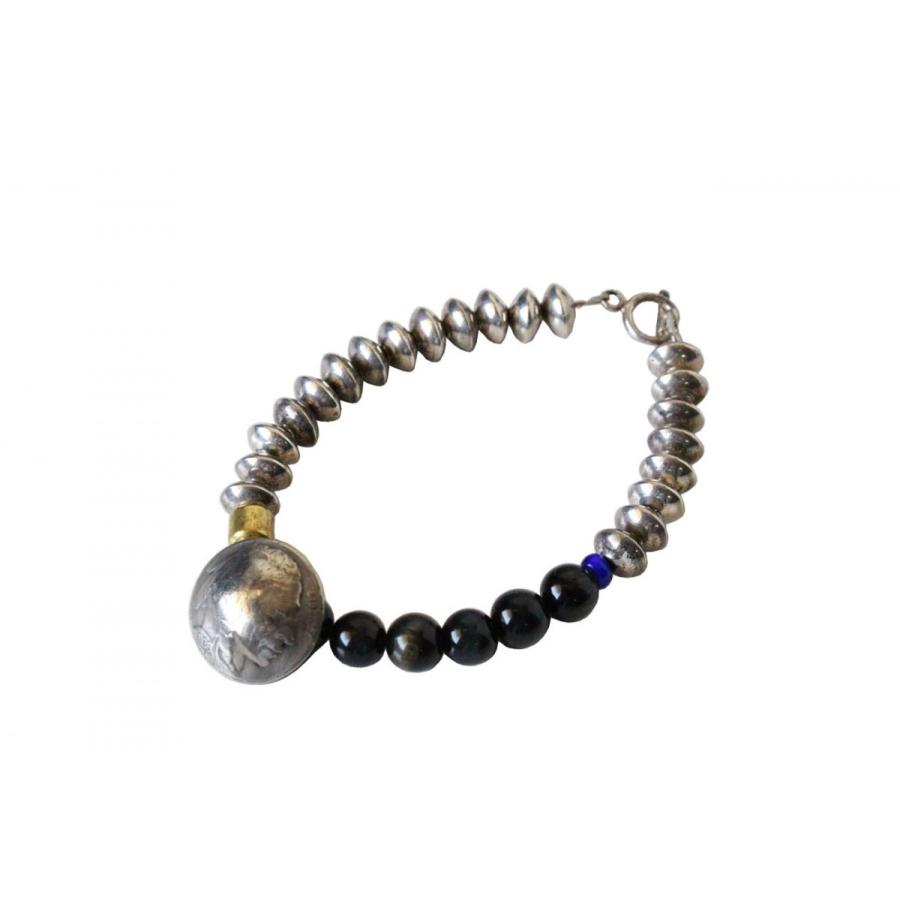 大好き Co 018 Coin Indian Bracelet Beads Navajo ナバホ族 ビーズブレスレット シルバー インディアンジュエリー シルバージュエリー ナバホ族 ネイティブアメリカン メンズアクセサリー Rankinengineering Com