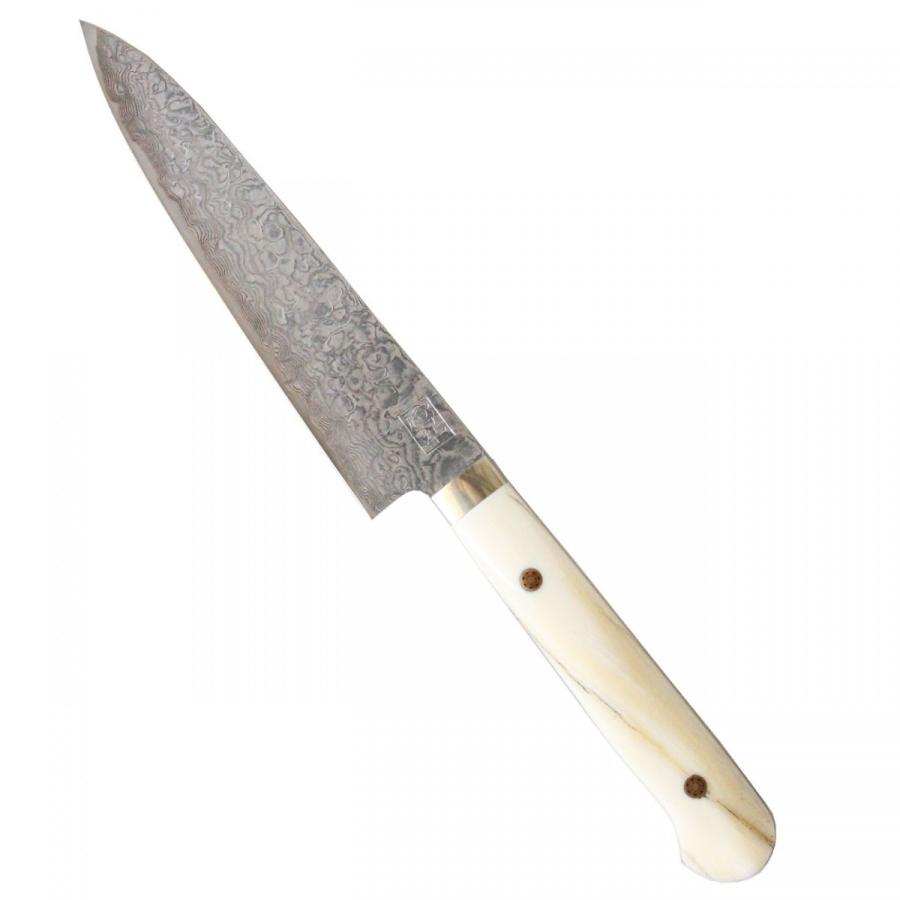 粉末ハイスr2 ダマスカス 包丁 ペティーナイフ イッカクの牙 一角 裕翠工房 Yk 095 Paogit Ru
