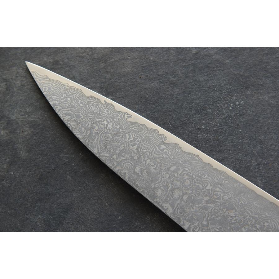 裕翠工房 / 粉末ハイスR2 ダマスカス 包丁 筋引 サンバースタッグ