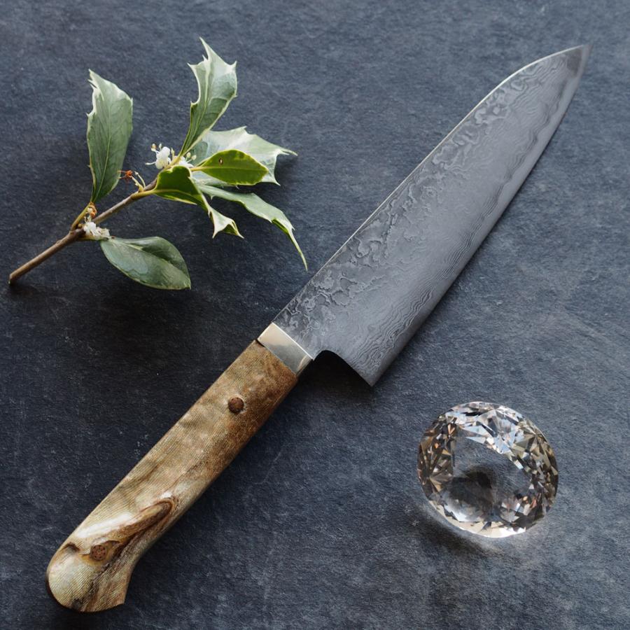 伊藤裕翠 ダマスカス包丁 牛刀 WALL -CRAFT & ANTIQUE- 裕翠工房 / 粉末ハイスR2 ダマスカス 包丁