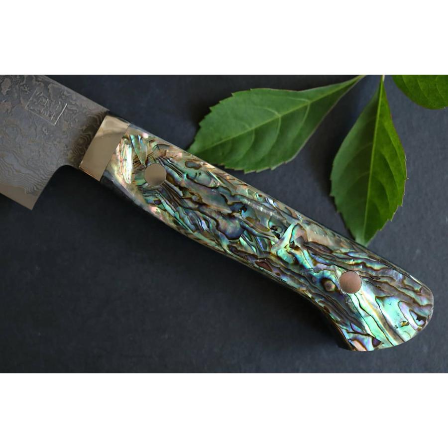 裕翠工房 / 粉末ハイスR2 ダマスカス 包丁 牛刀 164 mm (5.5寸