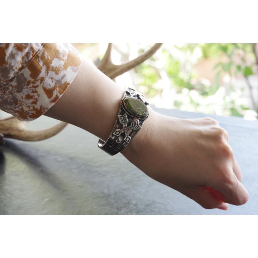 インディアンジュエリー シルバー ターコイズ バングル Cross