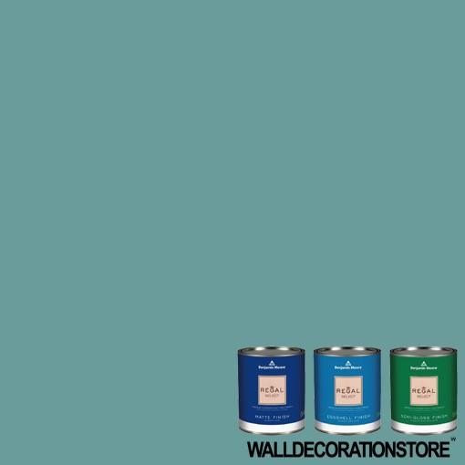 水性ペンキ ベンジャミンムーア 677 azure water クォート缶 0.9L 塗料