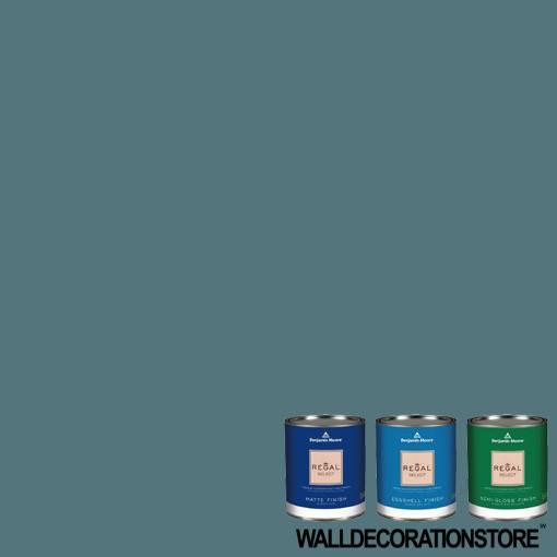 「大幅値下げ」壁用ペンキ 水性ペンキ ベンジャミンムーア 720 bella blue クォート缶 0.9L 塗料