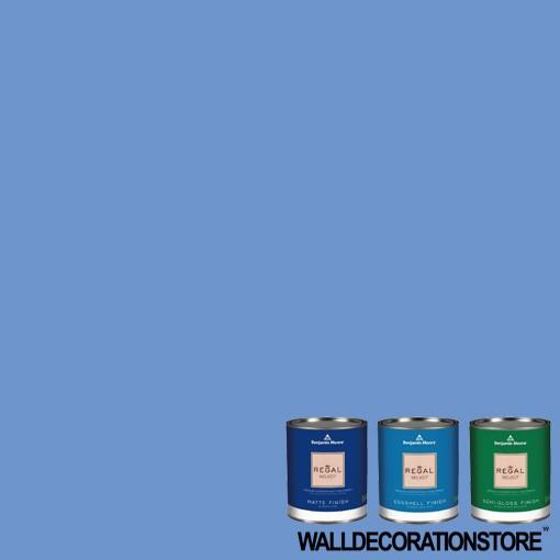 水性ペンキ ベンジャミンムーア 817 brazilian blue クォート缶 0.9L