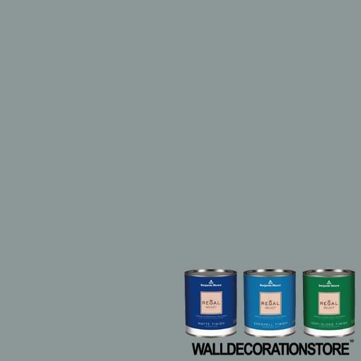 水性ペンキ ベンジャミンムーア HC-162 brewster gray クォート缶 0.9L