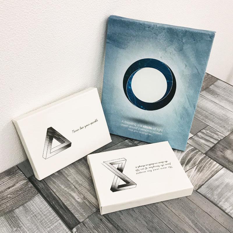 錯視アート ファブリックパネル 3枚 セット【イリュージョン】  北欧 ファブリックボード インテリア 壁掛け モダン  玄関 ホテル wallena |  | 02