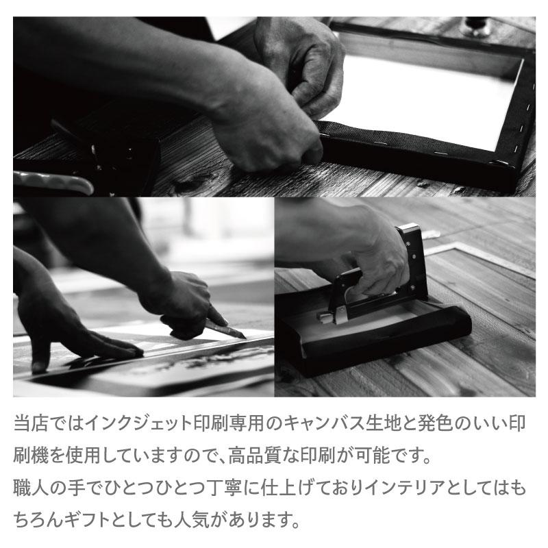 命名書 時計 フォトパネル キャンバス オーダーメイド 写真入り 名入れ