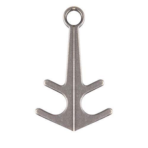 レトロ調 錨形キーホルダー アクセサリー スマートフォンスタンド長さ6 5cmミニサイズ マグネット設計 金属質感blue White 持ち ウォールマート 通販 Yahoo ショッピング